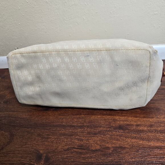 Dooney & Bourke Vintage Signature Monogram Canvas & Leather Shoulder Bag - Picture 12 of 12